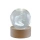 COPPIA SFERA CON BASE LED, CAVO USB E SCATOLA