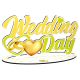 PARTY WEDDING DAY SCRITTA DA APPOGGIO IN LEGNO
